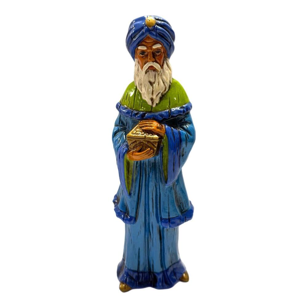 1996 Vintage Cracker Barrel 9” Wise Man Resin Figurine